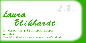 laura blikhardt business card